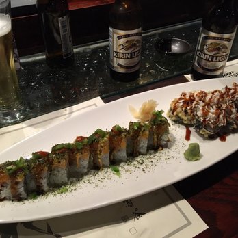 Yoon Sushi - Special roll created with shrimp, cream cheese, fresh salmon and fresh jalapeño - Sushi Bars Near Me - Canton, Georgia