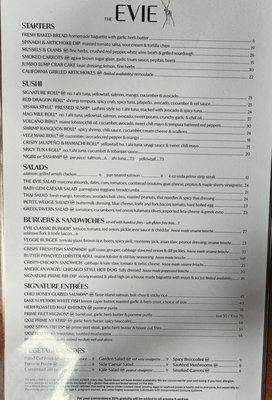Menu photo 1 The Evie Chicago, IL
