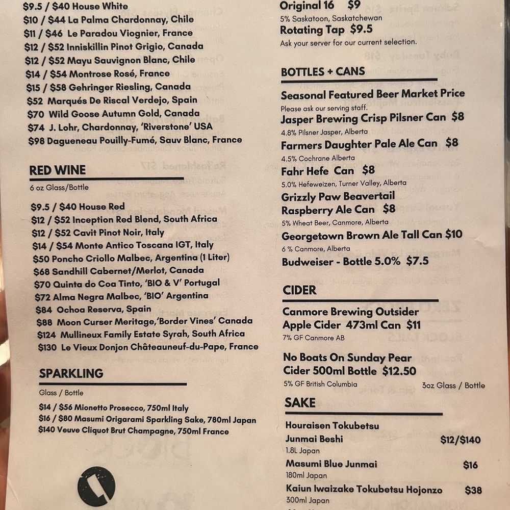 Block Kitchen + Bar - Menu - Sandwiches Near Me - Banff, Alberta Block Kitchen + Bar - Menu - Sandwiches Near Me - Banff, Alberta