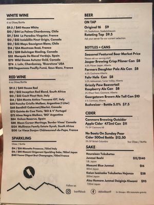 Menu photo 7 Block Kitchen + Bar Banff, AB