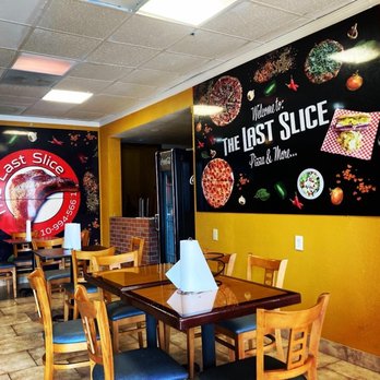 The Last Slice - the dining area of a fast food restaurant - Pizza Near Me - San Antonio, Texas