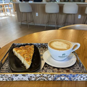 Qamaria Yemeni Coffee - Pistachio latte and honeycomb - Coffee & Tea Near Me - Durham, North Carolina Qamaria Yemeni Coffee - Pistachio latte and honeycomb - Coffee & Tea Near Me - Durham, North Carolina