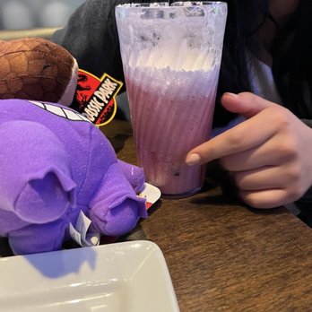 Dave & Buster's - a purple drink and a purple elephant - American Near Me - Albuquerque, New Mexico