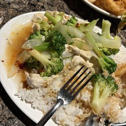 Chicken and broccoli