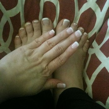 CiCi Nails & Spa - French manicure dip fingers and no-chip toes - Nail Salons Near Me - Geneva, Illinois