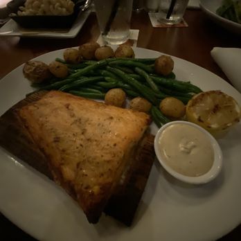 Seasons 52 - Cedar Plank-Roasted Salmon - New American Near Me - Coral Gables, Florida Seasons 52 - Cedar Plank-Roasted Salmon - New American Near Me - Coral Gables, Florida