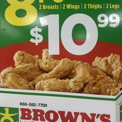 Brown's Chicken - 8 Pcs Mixed Chicken