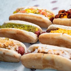 30 Burgers & Mike's Subs - Thumans brand hotdogs.