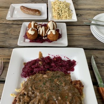 Scholz Garten - Bratwurst, schnitzel, sauerkraut balls, Jaegerschnitzel - German Near Me - Austin, Texas Scholz Garten - Bratwurst, schnitzel, sauerkraut balls, Jaegerschnitzel - German Near Me - Austin, Texas