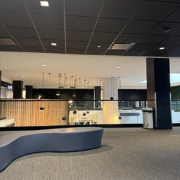 Upstairs (locker rooms, seating, & yoga room)