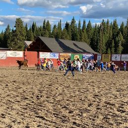 The kids cattle chase! The kids cattle chase!