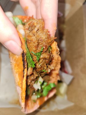 Photo of Chando's Tacos - Sacramento, CA, US. Birrira tacos order