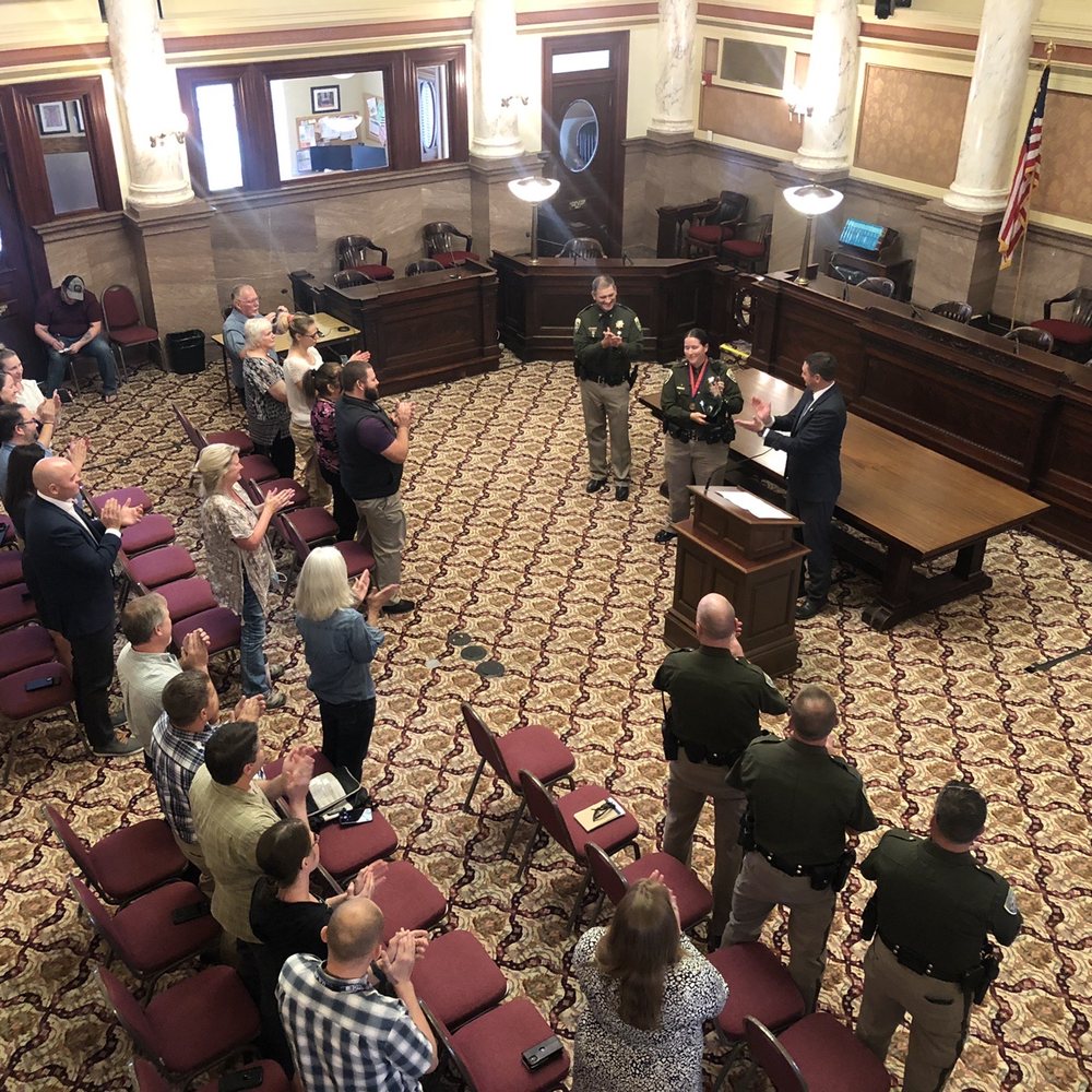 Montana State Capitol - Award ceremony for Trooper Amanda Villa. Context: https://dojmt.gov/highway-patrol-dashcam-video-from-dnrc-helicopter-incident/ - Landmarks & Historical Buildings Near Me - Helena, Montana Montana State Capitol - Award ceremony for Trooper Amanda Villa. Context: https://dojmt.gov/highway-patrol-dashcam-video-from-dnrc-helicopter-incident/ - Landmarks & Historical Buildings Near Me - Helena, Montana