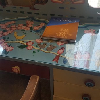 Plaza Hotel - Hand painted desk. - Hotels Near Me - Las Vegas, New Mexico Plaza Hotel - Hand painted desk. - Hotels Near Me - Las Vegas, New Mexico