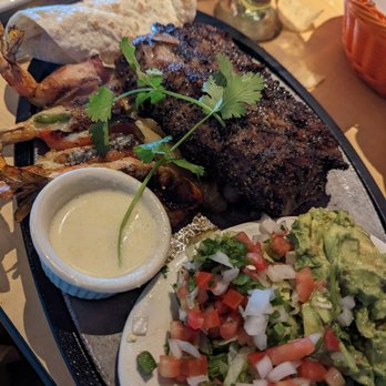 Pappasito's Cantina - 1/2 Rack Ribs and 4 Shrimp Brochette amazing. Served with chunky Guacamole, Pico de Gallo and fresh Flour tortillas,Wow - Tex-Mex Near Me - Richardson, Texas