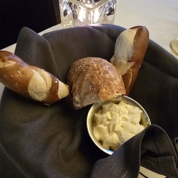 Ocean Prime - Bread and pretzel basket - Seafood Near Me - Indianapolis, Indiana