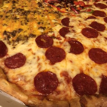 Cuts & Slices - Pepperoni, chop cheese and jerk Chicken pizza. Madd flavors. Good vibes. - Pizza Near Me - Brooklyn, New York Cuts & Slices - Pepperoni, chop cheese and jerk Chicken pizza. Madd flavors. Good vibes. - Pizza Near Me - Brooklyn, New York