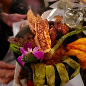 Rancho Tequileria - Molcajete. Solid dish for sharing. - Mexican Near Me - New York, New York Rancho Tequileria - Molcajete. Solid dish for sharing. - Mexican Near Me - New York, New York