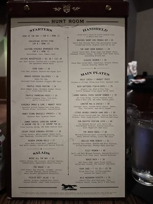 Menu photo 1 The Hunt Room Virginia Beach, VA Menu photo 1 The Hunt Room Virginia Beach, VA