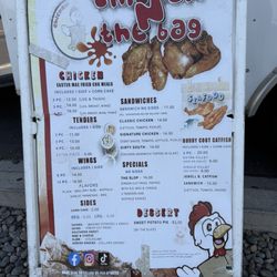Chicken N The Bag - CURRENT MENU. Prices have gone up since some menu pictures were posted.