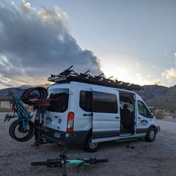 Escape Adventures Bike Tours & Rentals - Transport van at the trailhead.