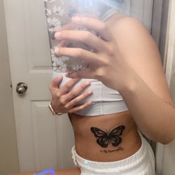 Psychodelic Butterfly Tattoo & Piercing
