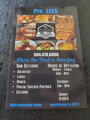 Menu photo 2 Pra_LEES New Orleans, LA Menu photo 2 Pra_LEES New Orleans, LA