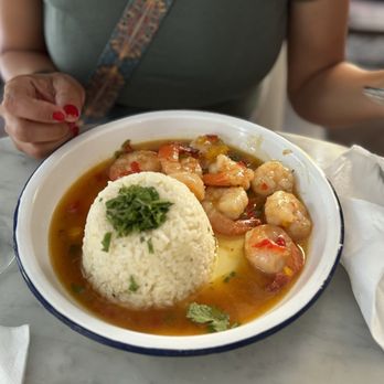 La Madre - Here I had the tequila orange shrimp with cilantro rice. It was not spicy more of a sweet pepper meal. Very flavorful. - Bars Near Me - San Juan, Puerto Rico La Madre - Here I had the tequila orange shrimp with cilantro rice. It was not spicy more of a sweet pepper meal. Very flavorful. - Bars Near Me - San Juan, Puerto Rico