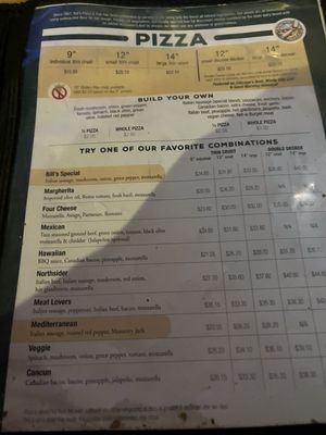 Menu photo 2 Bill's Pizza & Pub Mundelein, IL Menu photo 2 Bill's Pizza & Pub Mundelein, IL