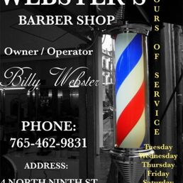 Exterior photo of Webster's Barber Shop - Richmond, Indiana Exterior photo of Webster's Barber Shop - Richmond, Indiana