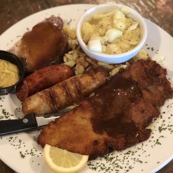 Checkers Old Munchen - The famous Bavarian Platter with two sides - American Near Me - Pompano Beach, Florida