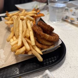 Habit Burger & Grill - The 50/50 Fries. And Onion Rings Combo