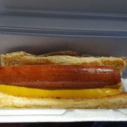 Doodle Dogs - Hot dog with mustard. Pretty hefty. Really meaty and juicy. Fresh soft, toasted bun. Good stuff.
