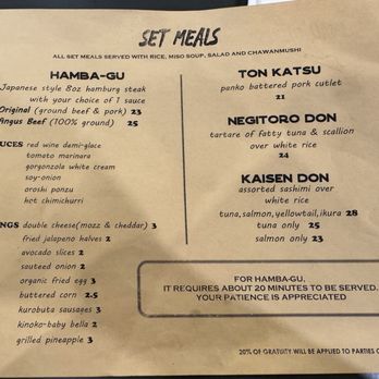 Sazanami Hamba-Gu - Japanese Near Me - Edgewater, New Jersey