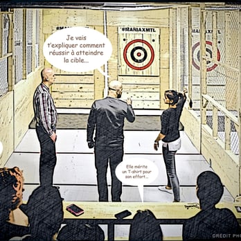 Maniax - DÉBUT DE L'ACTIVITÉ, BANDE DESSINÉE. - Axe Throwing Near Me - Montreal, Quebec Maniax - DÉBUT DE L'ACTIVITÉ, BANDE DESSINÉE. - Axe Throwing Near Me - Montreal, Quebec