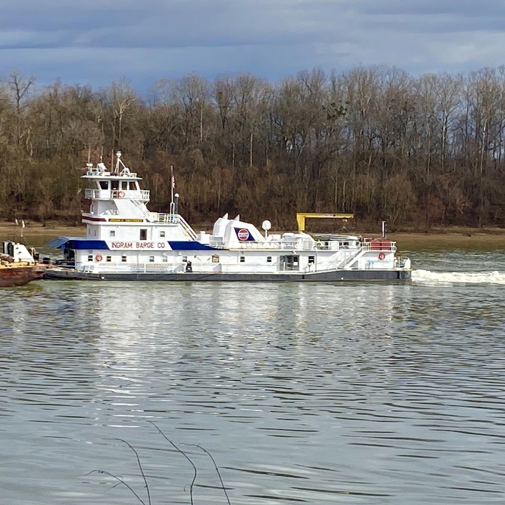 Hagy's Catfish Hotel - A barge passing behind the restaurant - Seafood Near Me - Shiloh, Tennessee Hagy's Catfish Hotel - A barge passing behind the restaurant - Seafood Near Me - Shiloh, Tennessee