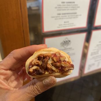 Three Girls Bakery - Raspberry chocolate & walnut rugelach - Bakeries Near Me - Seattle, Washington Three Girls Bakery - Raspberry chocolate & walnut rugelach - Bakeries Near Me - Seattle, Washington
