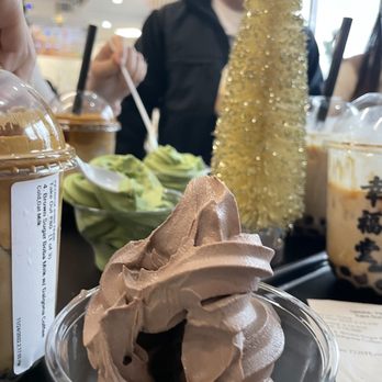 Xing Fu Tang - Chocolate + Matcha Soft Serve + Dalgona Brown Sugar Bubble Tea w/ Boba (Soft serve was SO RICH YUM) - Bubble Tea Near Me - Duluth, Georgia Xing Fu Tang - Chocolate + Matcha Soft Serve + Dalgona Brown Sugar Bubble Tea w/ Boba (Soft serve was SO RICH YUM) - Bubble Tea Near Me - Duluth, Georgia