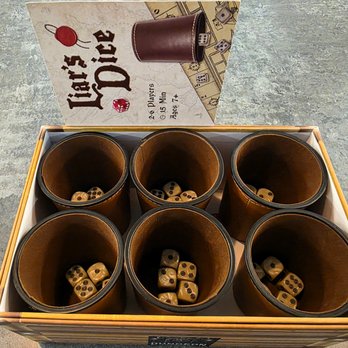 Dungeon Throwers - Liar's Dice at Dungeon Throwers, the go-to spot for Madison axe throwing and games. - Axe Throwing Near Me - Madison, Wisconsin