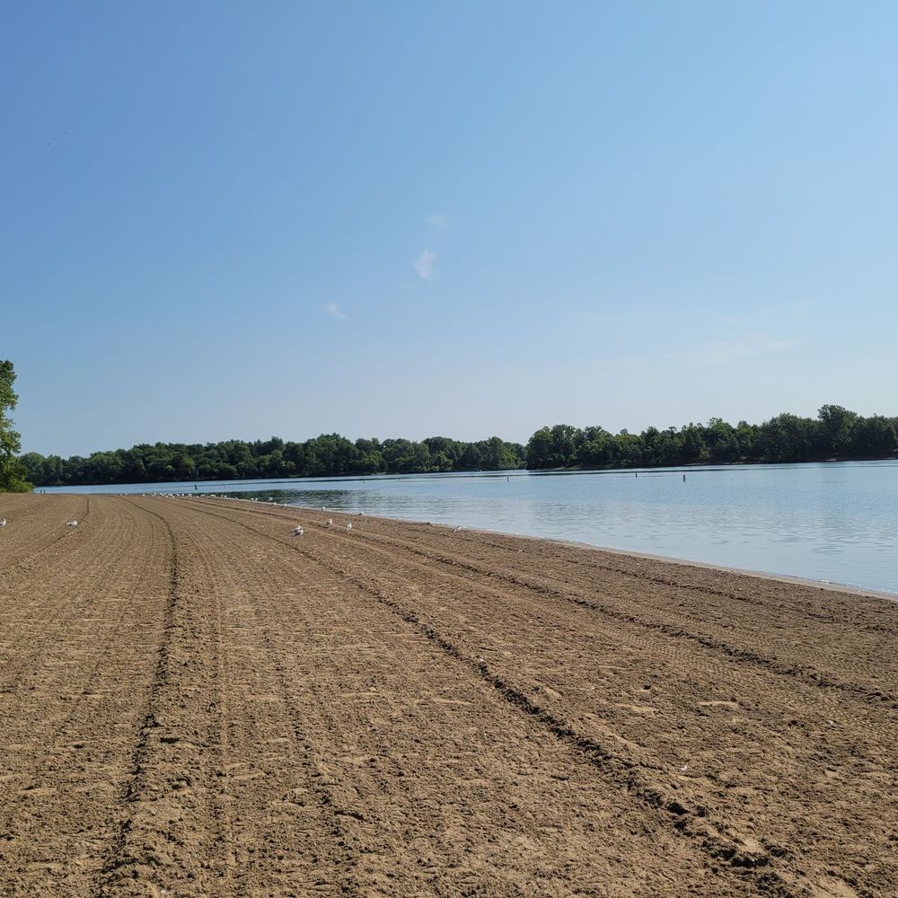 Delaware State Park - Peaceful beach, freshly combed and cleaned, in the morning - Parks Near Me - Delaware, Ohio