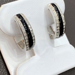 Marsel's Jewelry - 14 Kt White Gold Diamond Earrings