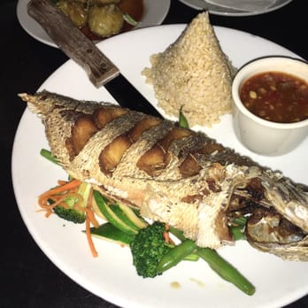 Sea Thai - Fried Porgy w/ Fried Rice sided w sweet and sour sauce!!! - Thai Near Me - Brooklyn, New York