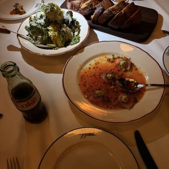 The Wilkes - Molasses bread (half loaf), green goddess salad, carpaccio - Steakhouses Near Me - Los Angeles, California The Wilkes - Molasses bread (half loaf), green goddess salad, carpaccio - Steakhouses Near Me - Los Angeles, California