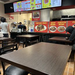 Indoor dining area
