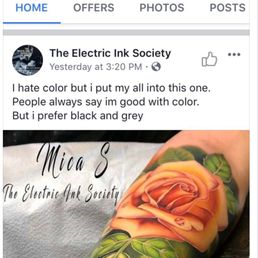 This work is stolen from Liz Venom, you will NOT get a tattoo similar to this from the Electric Ink society.