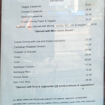 Mo's Restaurant - Haitian Near Me - Key West, Florida