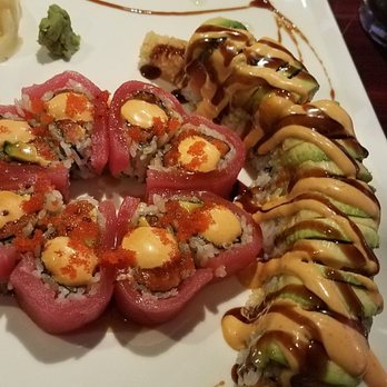 Asian Pop - Sweetheart roll and red fire roll - Sushi Bars Near Me - Ocala, Florida