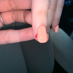 They put so many coats of powder when you only get 3 and she cut me and did not inform me about the cut, the worst! They put so many coats of powder when you only get 3 and she cut me and did not inform me about the cut, the worst!