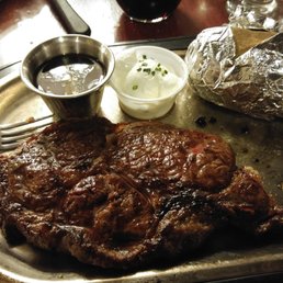 a steak and a baked potato