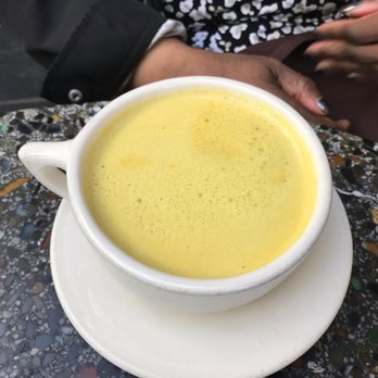 Cafe Flora - Golden Milk (made with Coconut Milk) - Vegetarian Near Me - Seattle, Washington